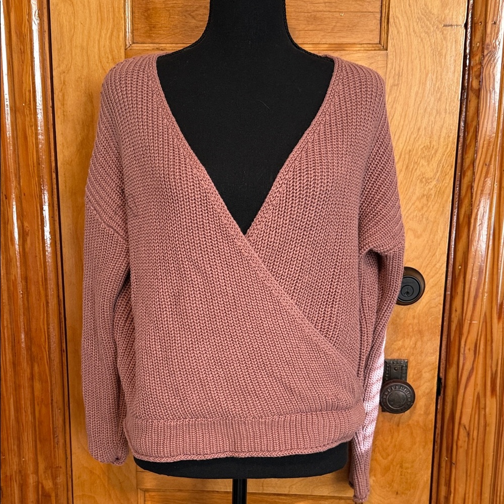 Women's V-Neck Wrap Sweater